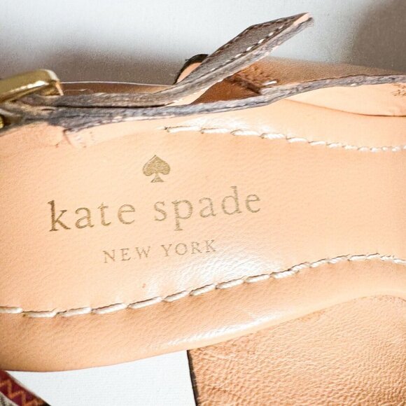 Kate Spade Light Beige wedge heel Sandals 7.5 - Picture 9 of 11